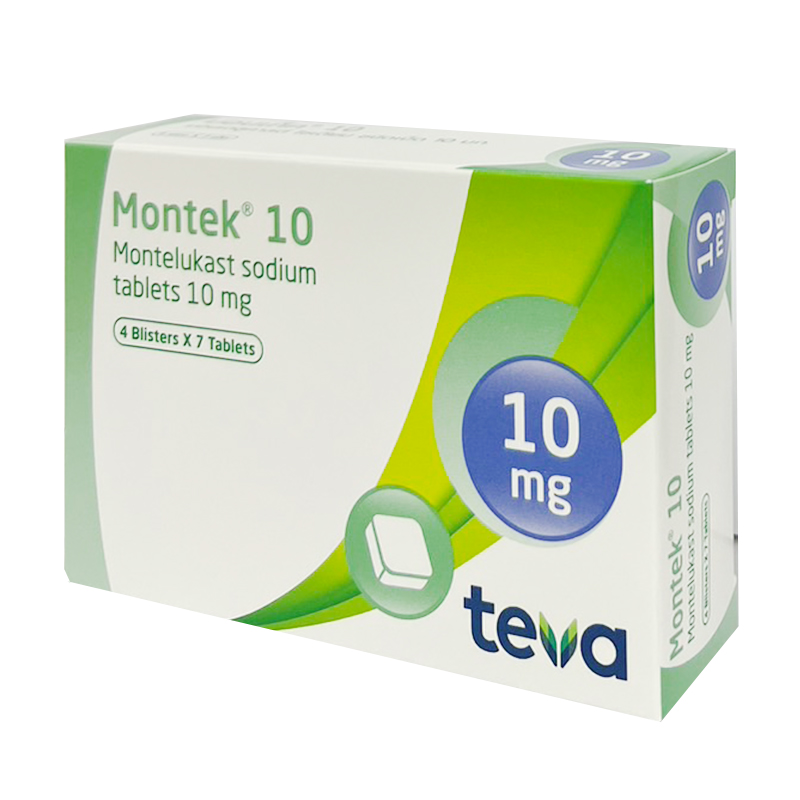 MONTEK 10MG.4*7'S. มอนเท็ค 10 มิลลิกรัม (Montelukast)