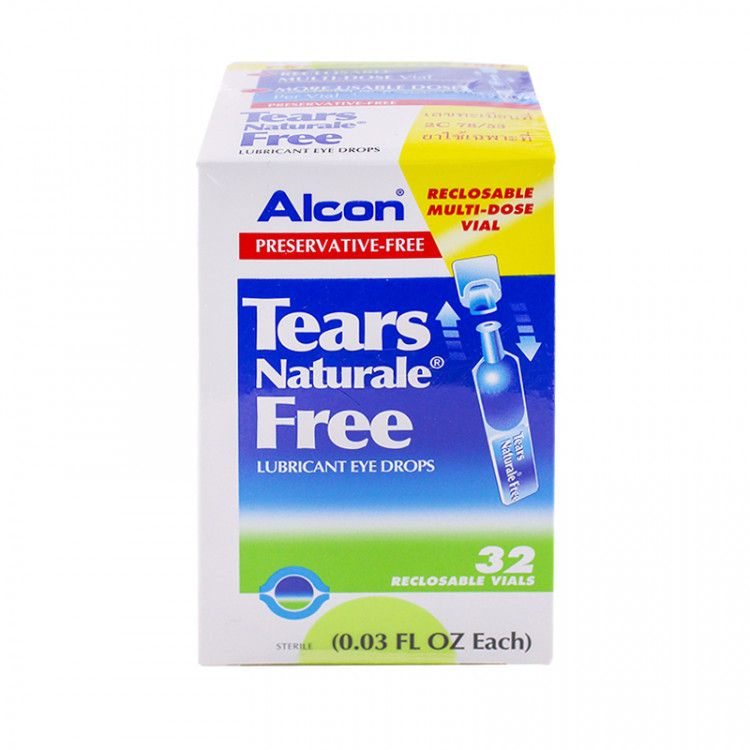 TEARS NATURALE FREE 32 หลอด เทียร์ แนท.ฟรี (Hydroxypropyl Methylcellulose)