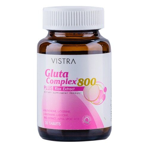 VISTRA GLUTA COMPLEX 800MG.30'S.วิสทร้า กลูต้าคอมเพล็กซ์ 30เม็ด