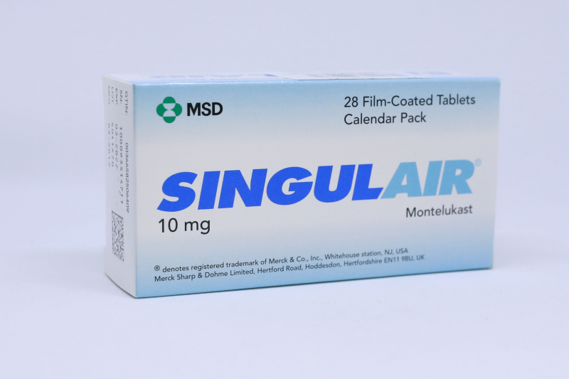 SINGULAIR 10MG. 7'S. ซิงกูแลร์ 10 มิลลิกรัม 7 เม็ด*ขายขาด (Montelukast)