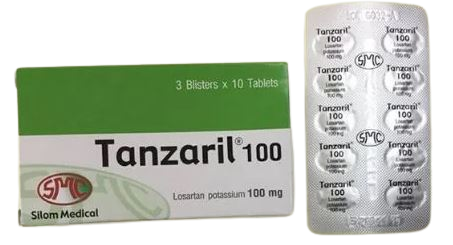 TANZARIL 100MG.3*10'S.*ขายขาด ทานซาริล 100มิลลิกรัม (Losartan)