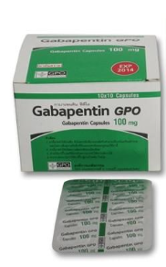 GABAPENTIN 100MG. 10*10'S GPO.*ขายขาด กาบาเพนติน 100มิลลิกรัม จีพีโอ (Gabapentin 100mg)