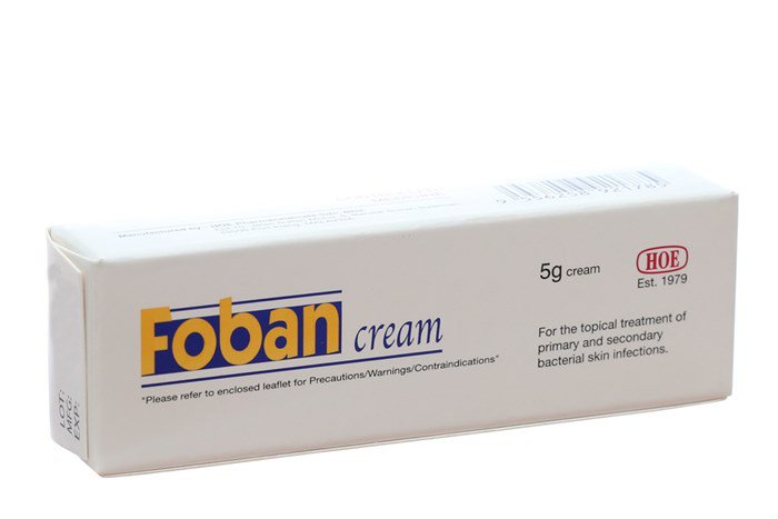 FOBAN CREAM 5G. โฟแบน ครีม 5กรัม (Fusidic Acid)