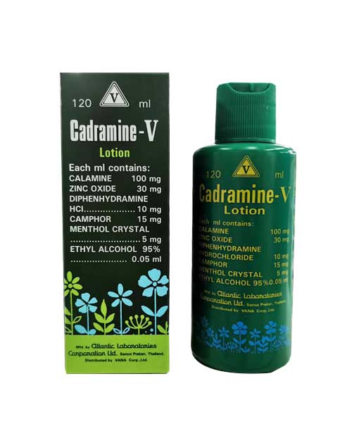 CADRAMINE-V 120ML. คาดรามาย-วี โลชั่น 120 มิลลิลิตร (Calamine)