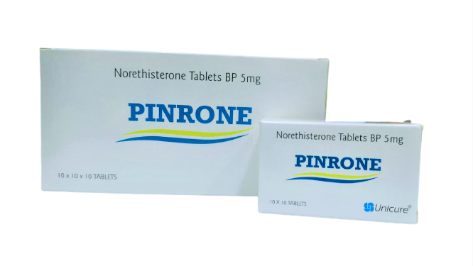 PINRONE 5MG 10*10'S*ขายขาด พินโรน 5มก. (NORTISTERONE)