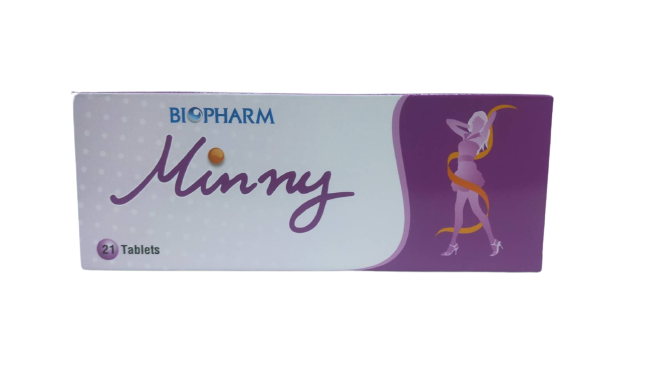 MINNY 21'S ยาคุมมินนี่ 21เม็ด (Ethinyl Estradiol0.02mg+Desogestrel0.15mg) **ปรับราคาลง**