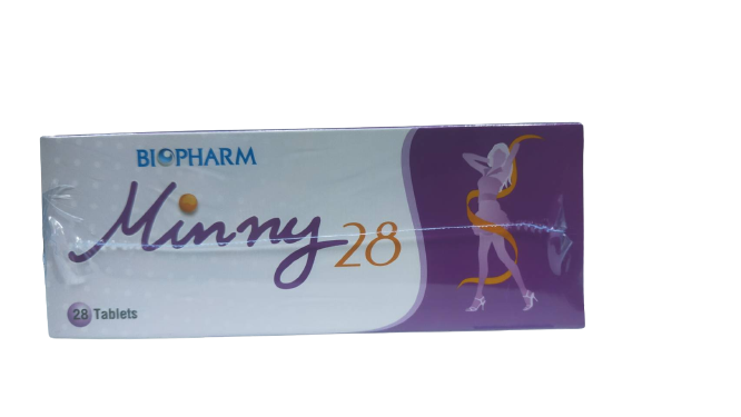 MINNY 28'S ยาคุมมินนี่ 28เม็ด (Ethinyl Estradiol0.02mg+Desogestrel0.15mg) **ปรับราคาลง**