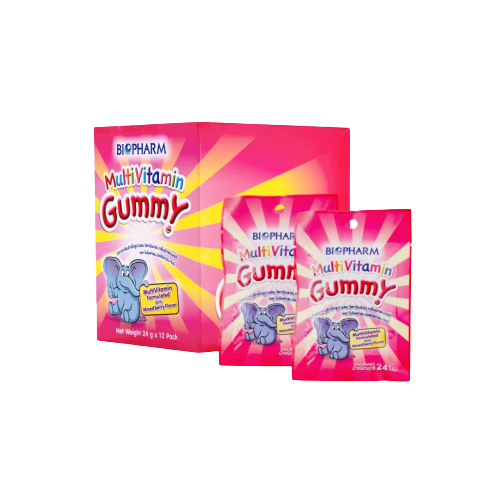 GUMMY MULTIVITAMIN 24G.12*8'S. กัมมี่ มัลติวิตามิน 24 กรัม ซอง 8 เม็ด