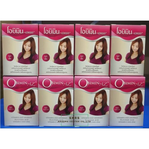 OBIMIN-AZ 60'S. โอบิมิน เอแซด 60 เม็ด (Multivitamins)