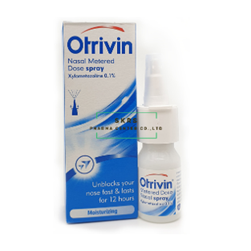 OTRIVIN NASAL SPRAY 0.1%10ML. โอตริวิน ผู้ใหญ่ (Xylometazoline)