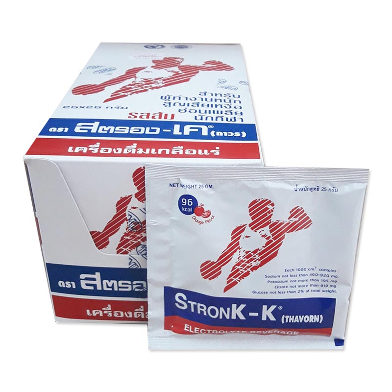 STRONK-K รสส้ม 25G.(กล่อง25ซอง) สตรอง-เค (Electrolyte)