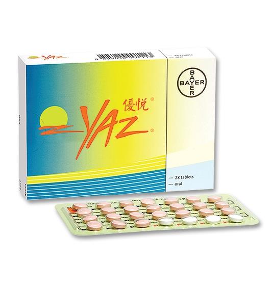 YAZ 28'S. ยาส 28 เม็ด(Ethinyl Estradiol+Drospirenone)