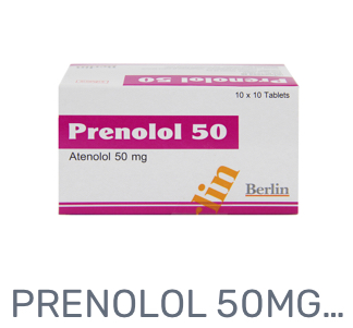 PRENOLOL 50MG.10*10'S. พรีโนลอล 50 มิลลิกรัม (Atenolol) **ปรับราคาลง**