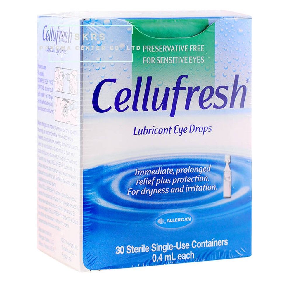 CELLUFRESH 0.4ML.30หลอด เซลลูเฟรช 30 หลอด (Carboxymethylcellulose Sodium)