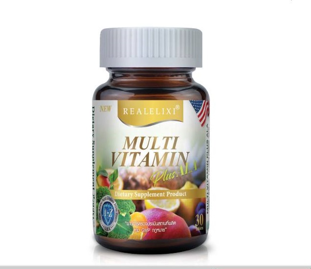 MULTI VITAMIN PLUS ALA 30'S.(REAL ELIXIR)*ขายขาด มัลติ วิตามิน พลัส เอแอลเอ 30เม็ด (เรียล อิลิคเซอร์)