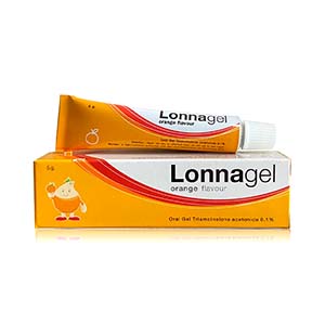 LONNAGEL CREAM 5G.(กลิ่นส้ม) ลอนนา เจล หลอด 5 กรัม (Triamcinolone)