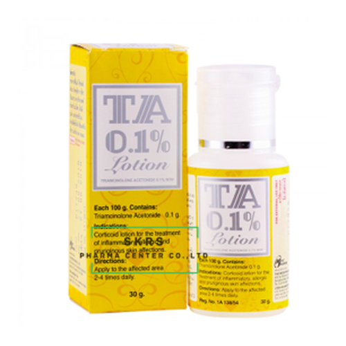 TA 0.1% LOTION 30ML.(TA Milk)  ทีเอ มิลค์ โลชั่น (Triamcinolone Acetonide)