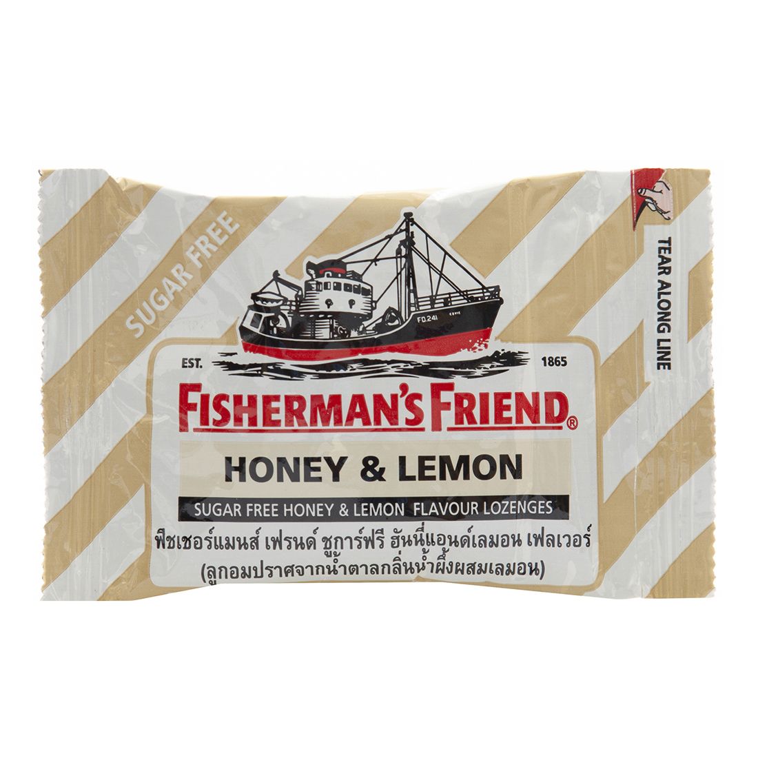 FISHERMAN'S FRIEND ฟิชเชอร์แมน เฟรนด์  ฮั่นนี่&เลมอน (สีเหลือง-ขาว) 