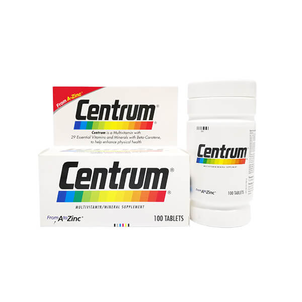 CENTRUM 100'S. เซนทรัม 100 เม็ด  (Multivitamins)