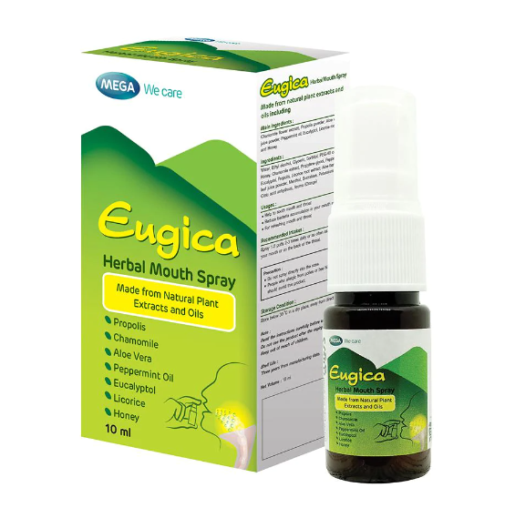 EUGICA HERBAL MOUTH SPRAY 10ML.*ขายขาด ยูจิก้า เฮอร์บอล เม้าท์ สเปรย์