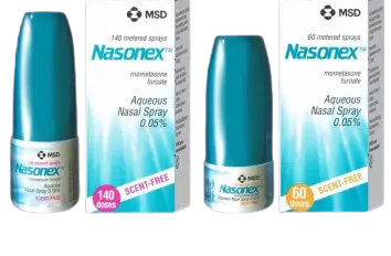 NASONEX NASAL SPRAY 0.05%140D.*ขายขาดนาโซเน็กซ์ สเปรย์ (Mometasone)