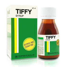 TIFFY 60ML.*ขายขาด ทิฟฟี่ 60มิลลิลิตร (Paracetamol+Phenylephrine+cpm)