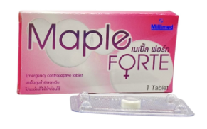 MAPLE FORTE 1'S. ยาคุมเมเปิ้ล ฟอร์ท (Levonorgestrel 1.5mg) *ขายขาด