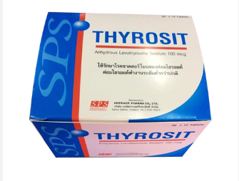 THYROSIT 100 MG.10'S.(ขายขาด) ไธโรซิท 100 มก. (Levothyroxine)