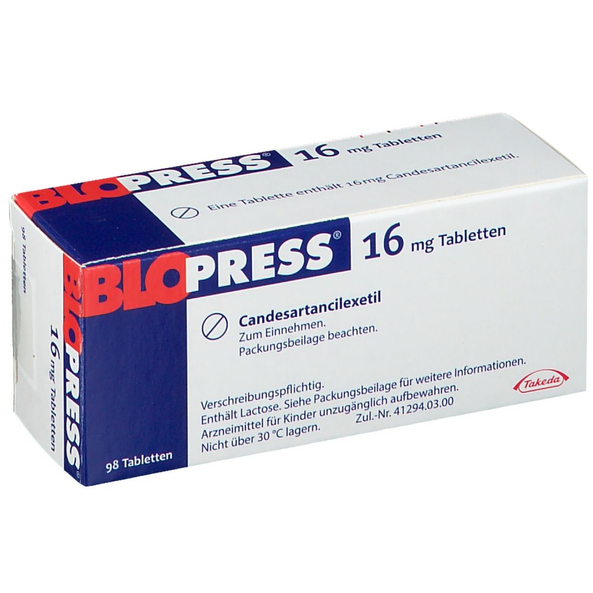 BLOPRESS 16MG. 4*7'S.โบเพรส 16 มิลลิกรัม *ขายขาด (Candesartan)