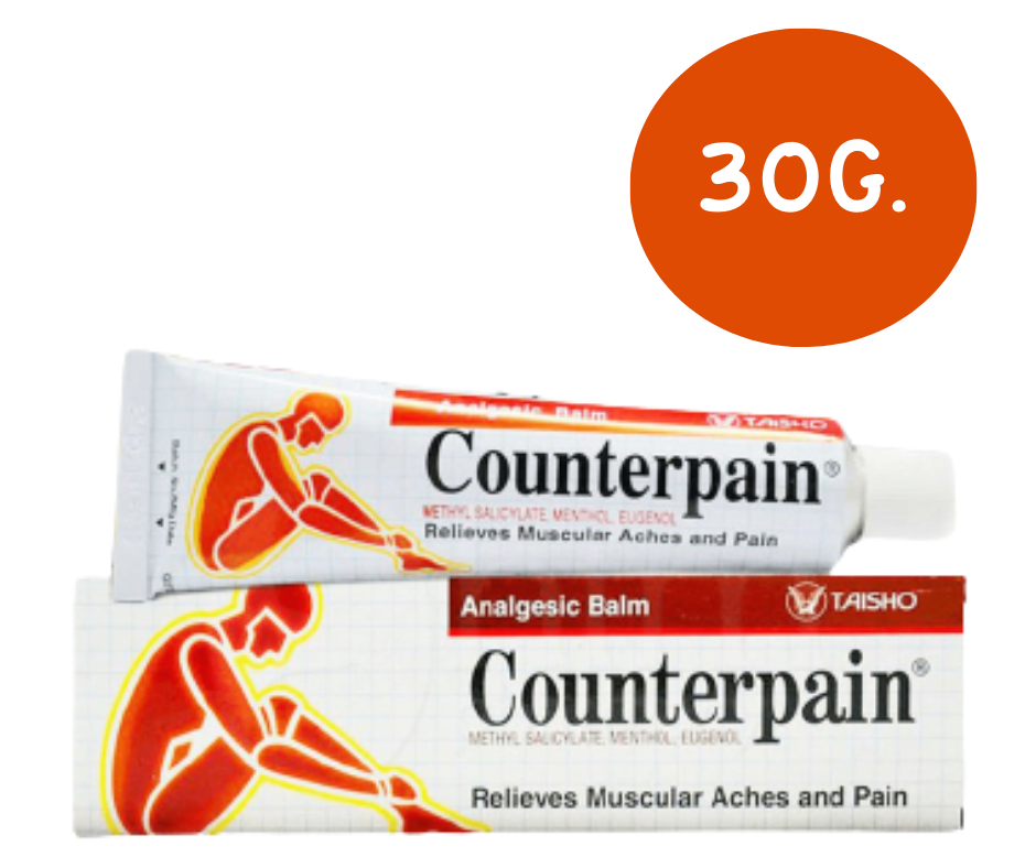 COUNTERPAIN 30G. เคาน์เตอร์เพน สูตรร้อน 30กรัม (Methyl Salicylate)