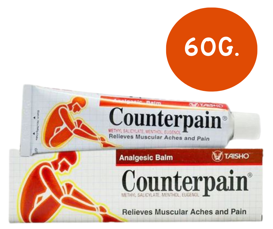 COUNTERPAIN 60G. เคาน์เตอร์เพน สูตรร้อน 60กรัม (Methyl Salicylate)