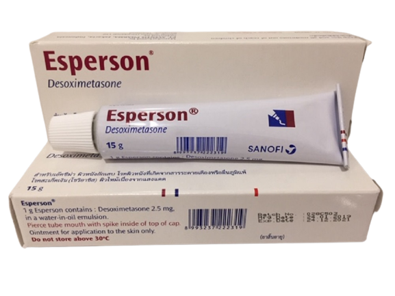 ESPERSON CREAM 15G.  เอสเพอร์ซัน ครีม 15 กรัม (Desoximetasone)