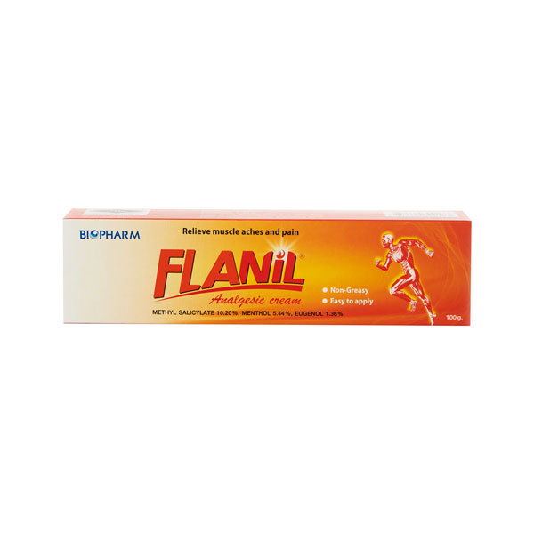 FLANIL CREAM 100G. ฟลานิล ครีม 100 กรัม (Methyl Salicylate)