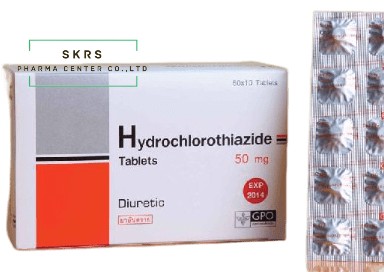 HCTZ 50MG.50*10'S.(GPO)*ขายขาด เอช-ซี-ที-แซส 50 มิลลิกรัม(กล่อง 50 แผง) (Hydrochlorothiazide) (แผง / กล่อง 50แผง)