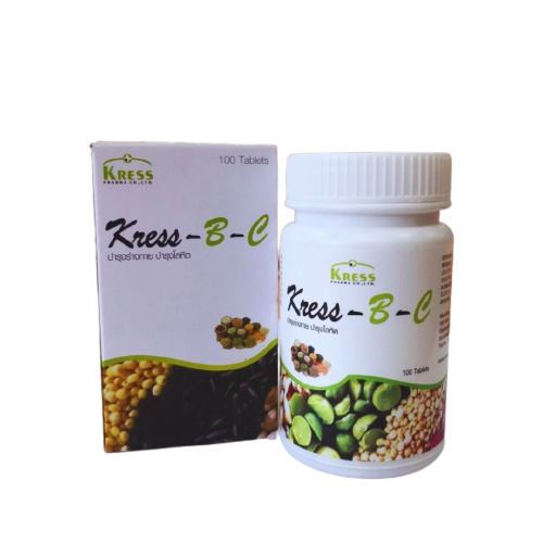 KRESS B-C ขวด100'S (FBC+FOLIC+VIT B) เครส -บี-ซีขวด 100 เม็ด (บำรุงเลือด) (FBC+FOLIC+VIT B)