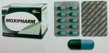 MOXIPHARM 500MG เขียว-ฟ้า 50*10'S ม็อกซี่ฟาร์ม 500 มิลลิกรัม  (Amoxicillin)