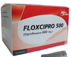 FLOXCIPRO 500MG.10*10'S. ฟล็อกซิโปร 500 มิลลิกรัม (Ciprofloxacin)