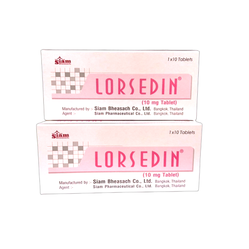 LORSEDIN 10MG.1*10'S.(SIAM)*ขายขาด ลอซิดิน 10มิลลิกรัม 10เม็ด (Loratadine)