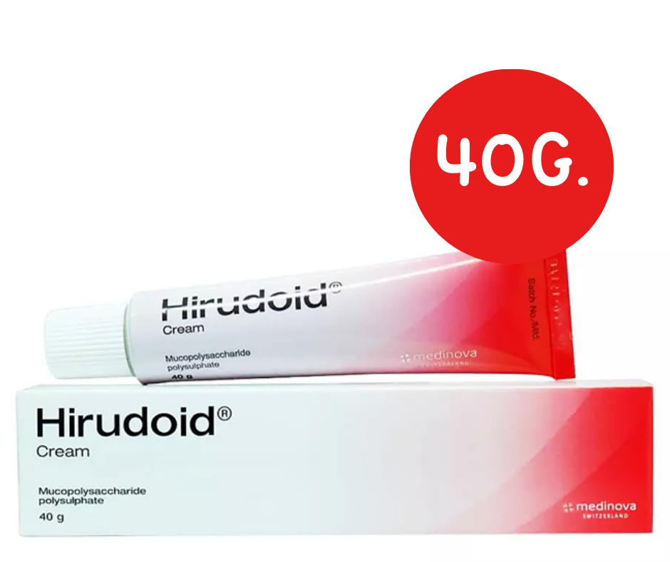 HIRUDOID CREAM 40G. ฮีรูดอย ครีม 40 กรัม (Mucopolysaccharides)