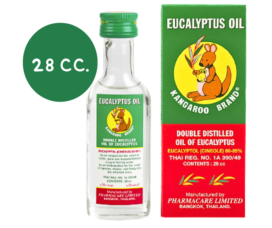 EUCALYPTUS  น้ำมันยูคาลิปตัส ตราจิงโจ้  28ML.