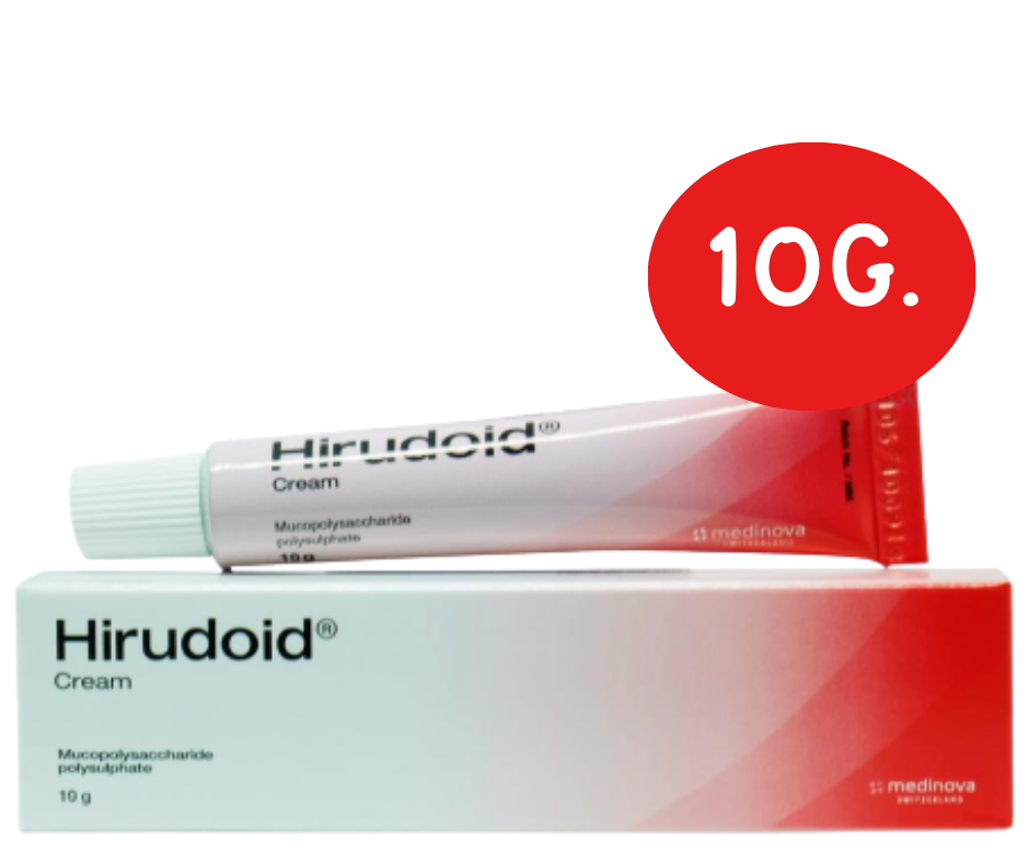 HIRUDOID CREAM 10G. ฮีรูดอย ครีม 10 กรัม (Mucopolysaccharides)