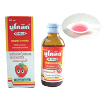 MUCOLID JUNIOR SYRUP 60ML(Strawberry) มูโคลิด ไซรัป 60 มิลลิลิตร (สตรอเบอร์รี่) (Ambroxol)