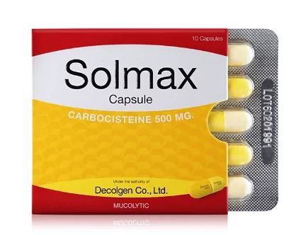 SOLMAX 500MG.25*10'S. โซลแมค 500 มิลลิกรัม (Carbocysteine)