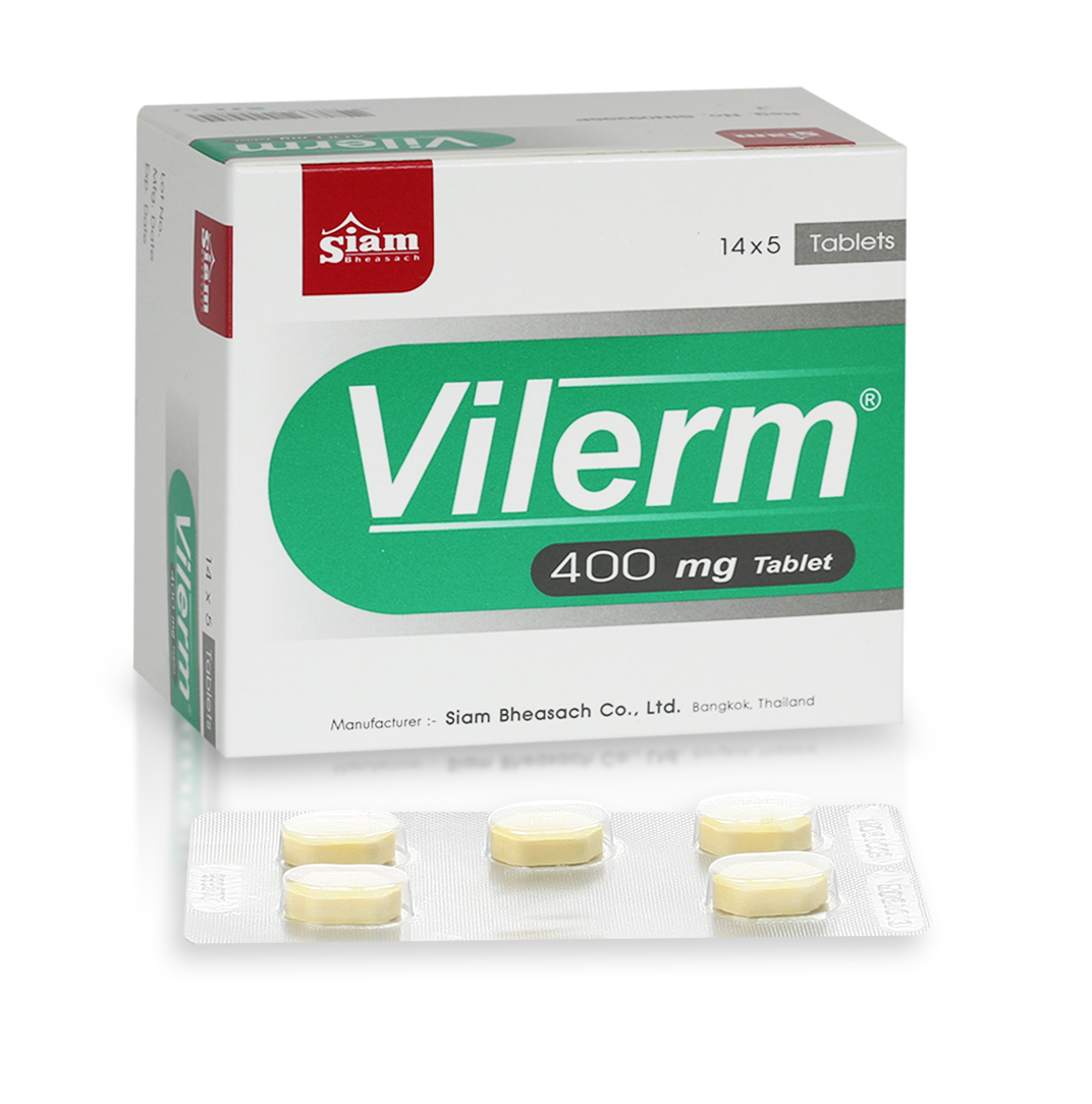 VILERM 400MG.14*5'S.*ขายขาด ไวเริม 400 มก. (Acyclovir)