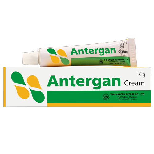 ANTERGAN CREAM 10G. แอนเตอแกน ครีม 10 กรัม (Hydrocortisone,Mepyramine acetate)