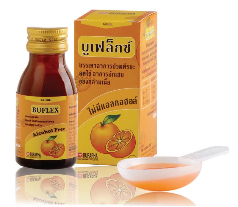 BUFLEX SUSP.60ML.บูเฟล็กซ์ ซัสเพนชั่น 60 มิลลิลิตร (Ibuprofen)