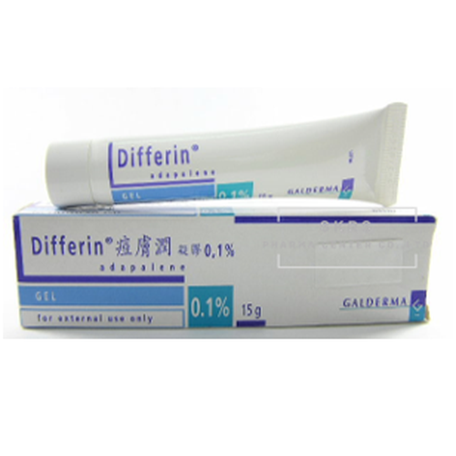 DIFFERIN GEL 0.1%15G.*ขายขาด ดิฟเฟอริน เจล 0.1% 15 กรัม (Adapalene)