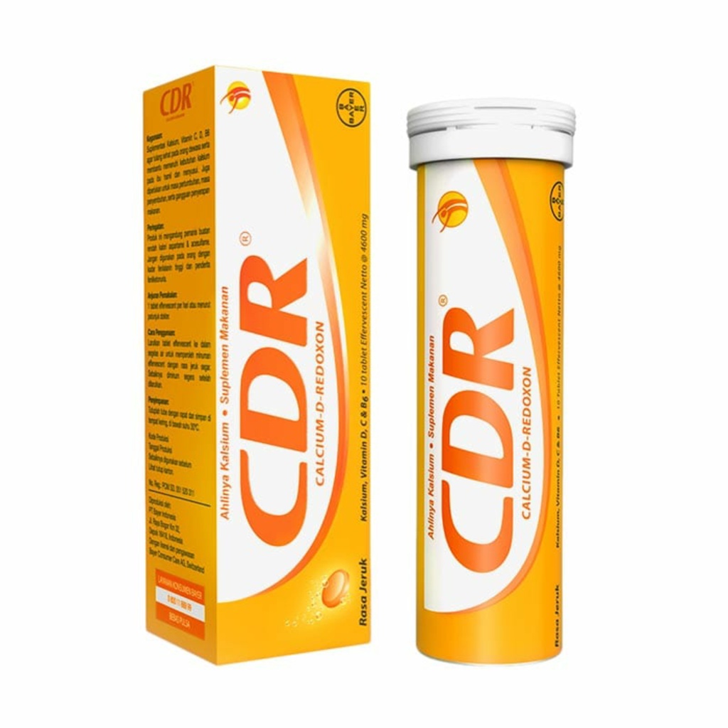 CDR รสส้ม 15'S. ซีดีอาร์  (Calcium+Vitamin D) **ปรับราคาลง**