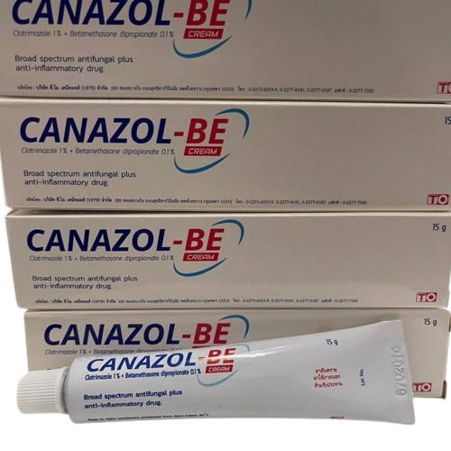 CANAZOL-Be CREAM 15G. คานาโซล-บี ครีม ขนาด 15  กรัม (Clotrimazole+Betamethasone)