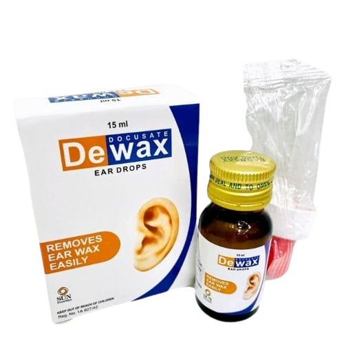 DEWAX 15ML. ดีแวกซ์  หยอดหู 15 มิลลิลิตร*ห้างขาด (Docusate)